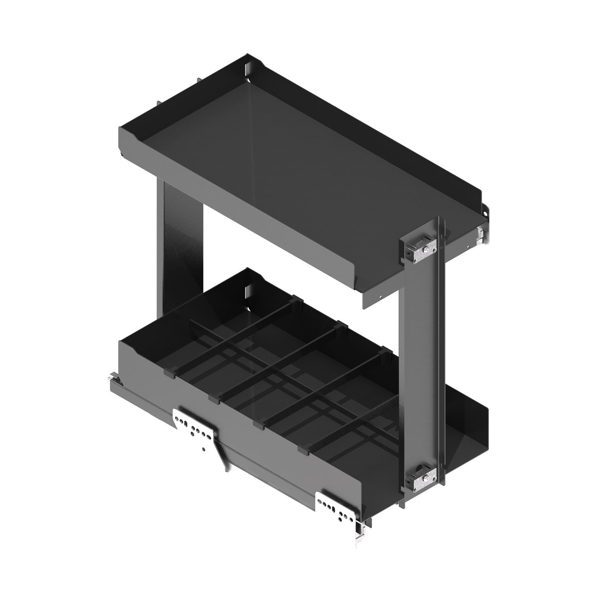 Luxe uittrekframe - nova flat - 2 niveaus - antraciet - 300mm