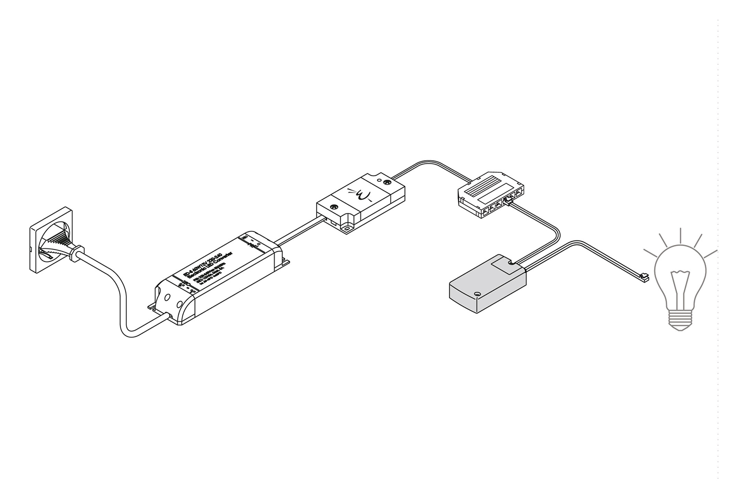 Draadloze magneetdeurcontact-schakelaar - 12V/24V