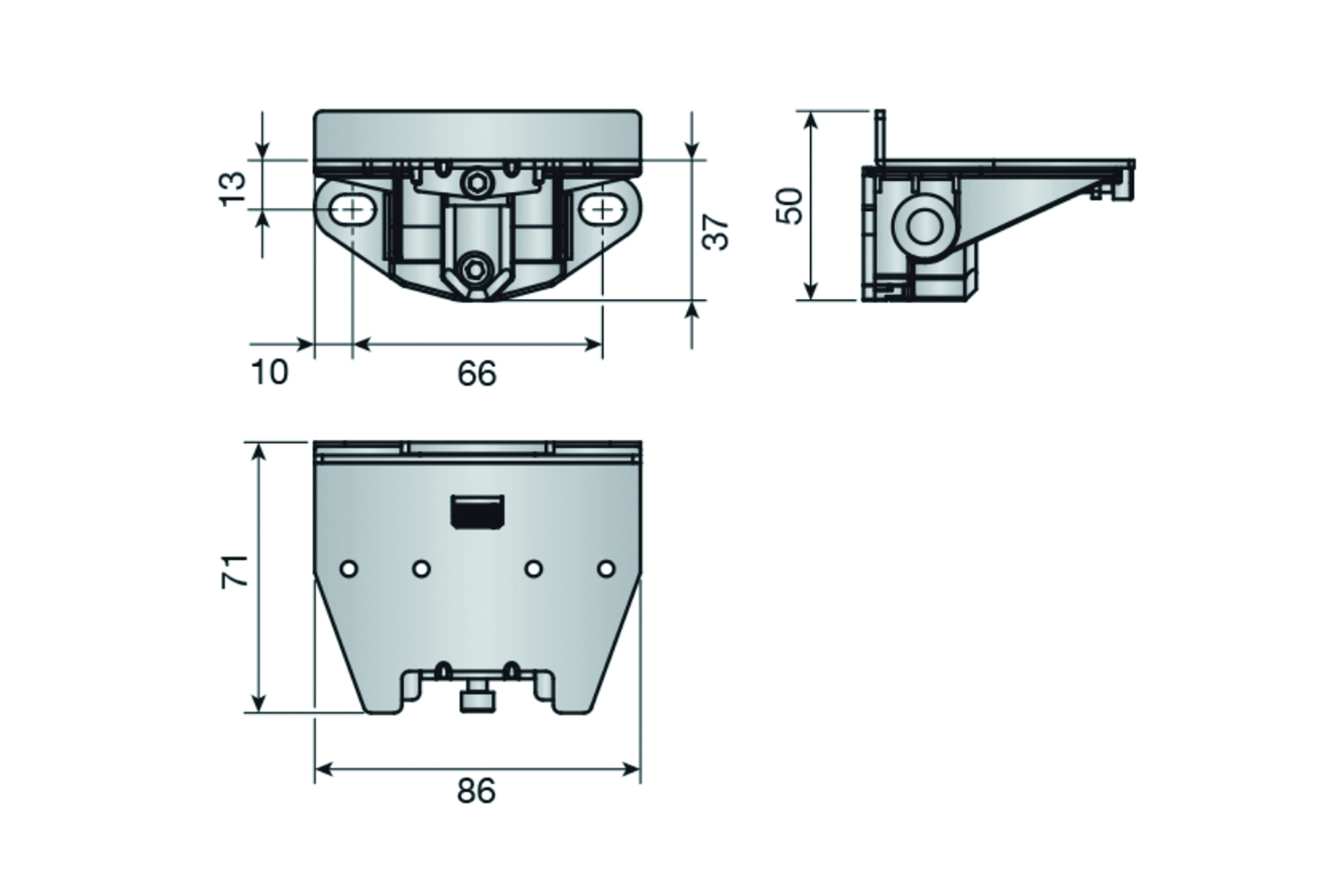 Kaststeun - atlas - inbouw: 2mm - verstelbaar: horizontaal 5mm verticaal 5mm