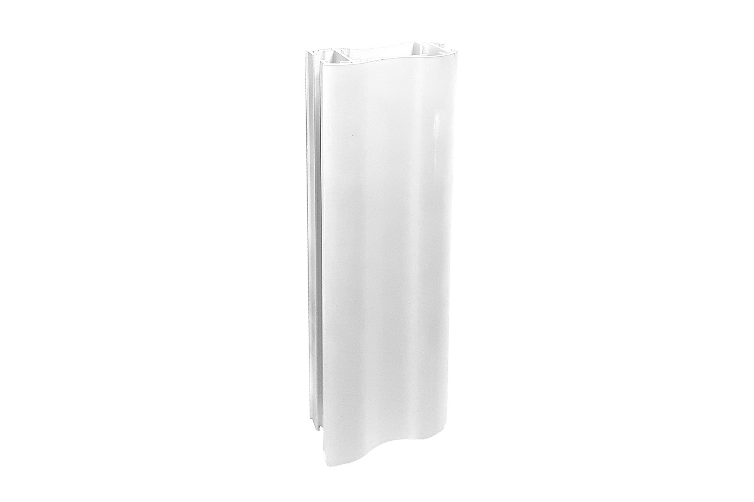 Greeplijst - voor Paso - 5200mm - aluminium - wit - voor 10mm panelen - type a