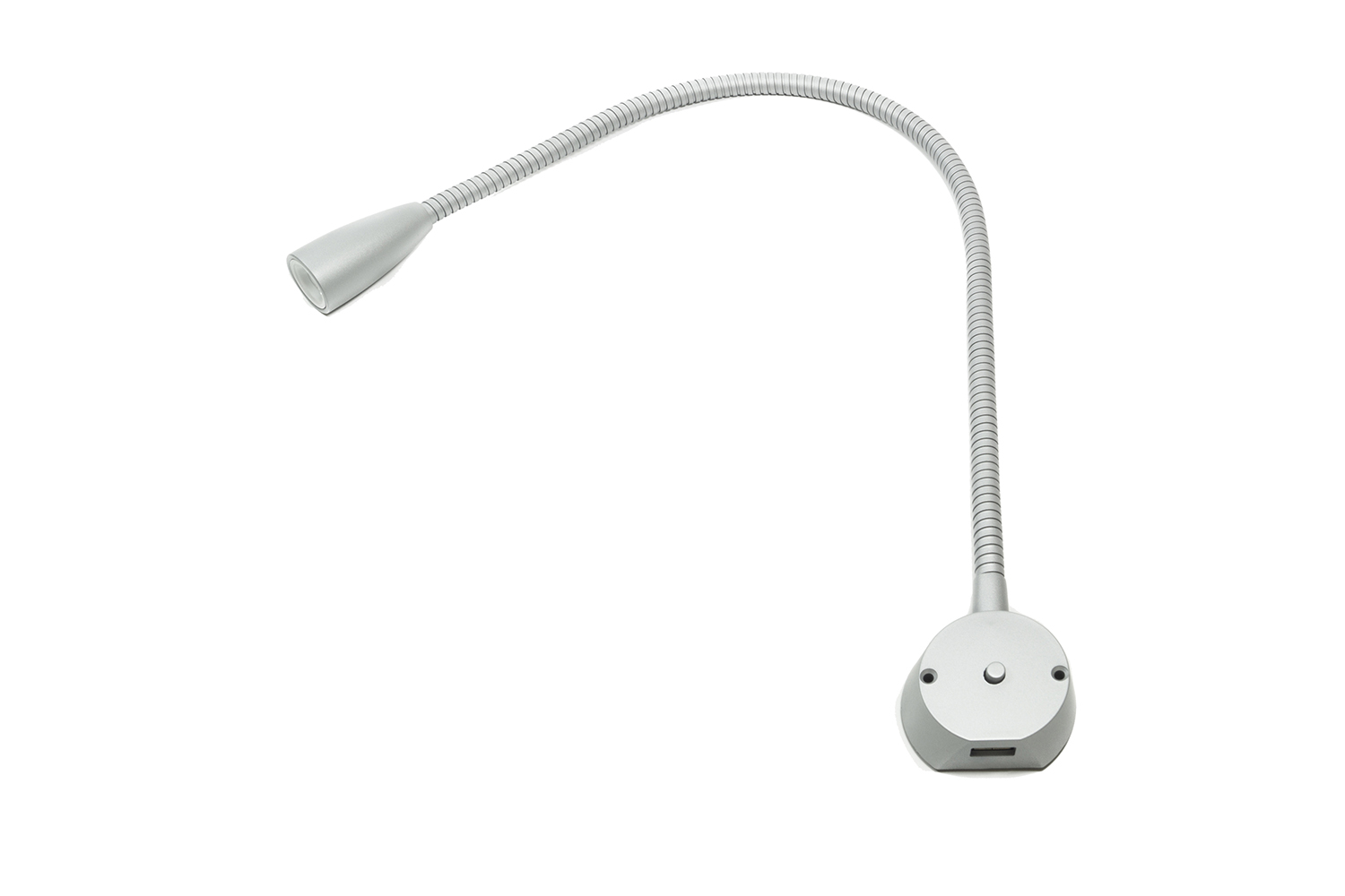 Set van 2 led opbouw spots met usb laadstation - legis - 3000k - aluminium - 2,4w - 12v