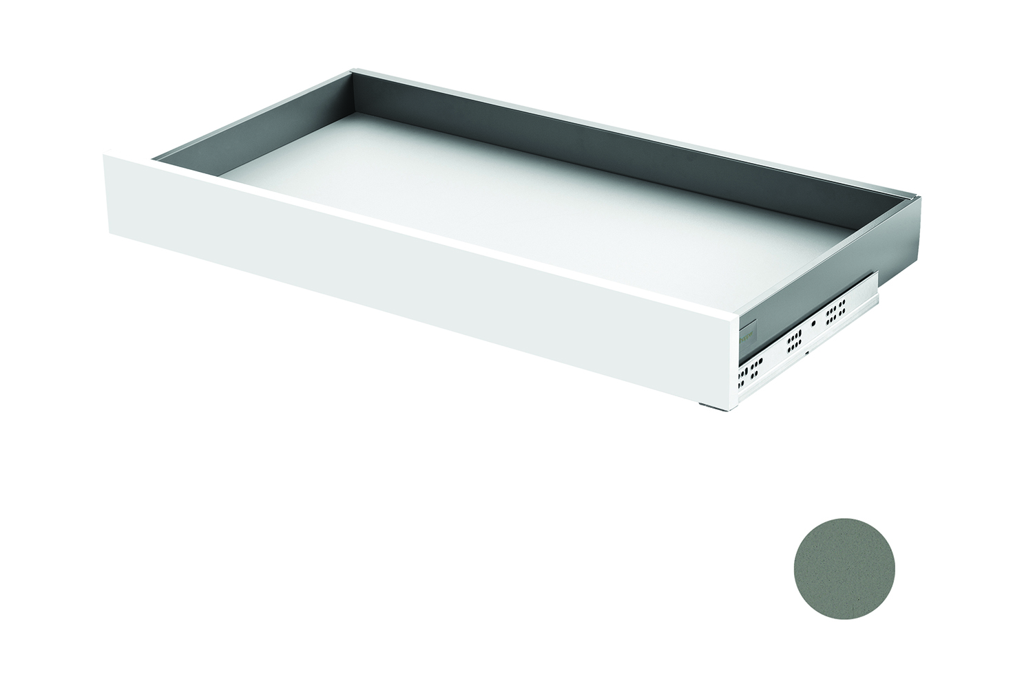 Slimbox - set voor lade h:80mm - met softclose - d: 270mm - antraciet