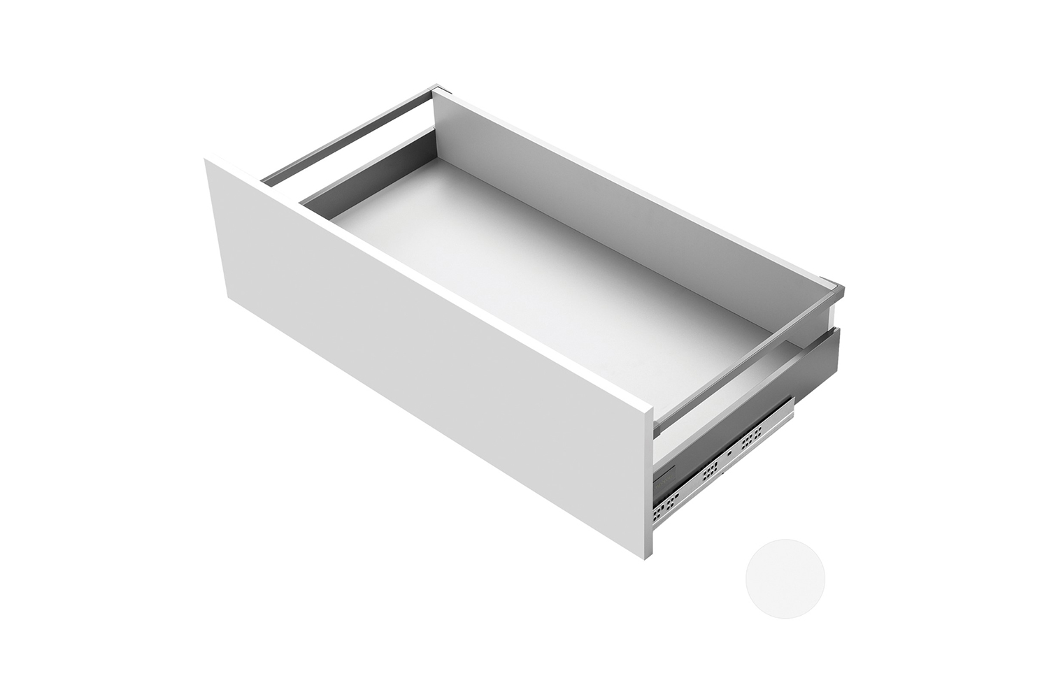 Slimbox - set voor opzetreling - d: 270mm - mat wit