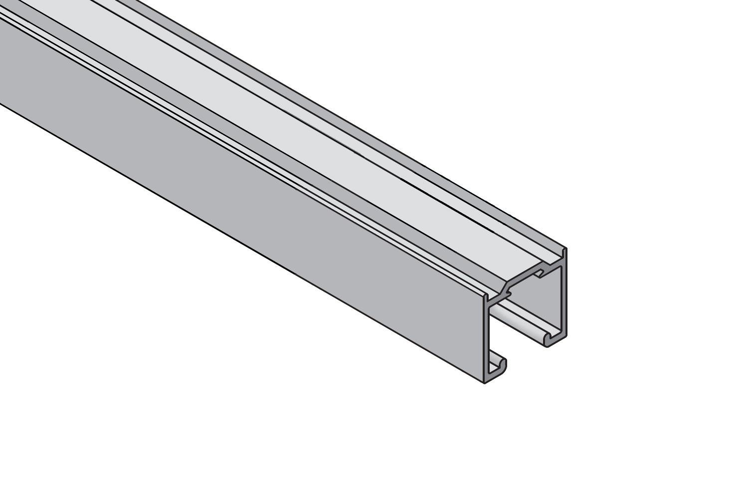 Bovenrail - systeem Over 6+ - 2000mm