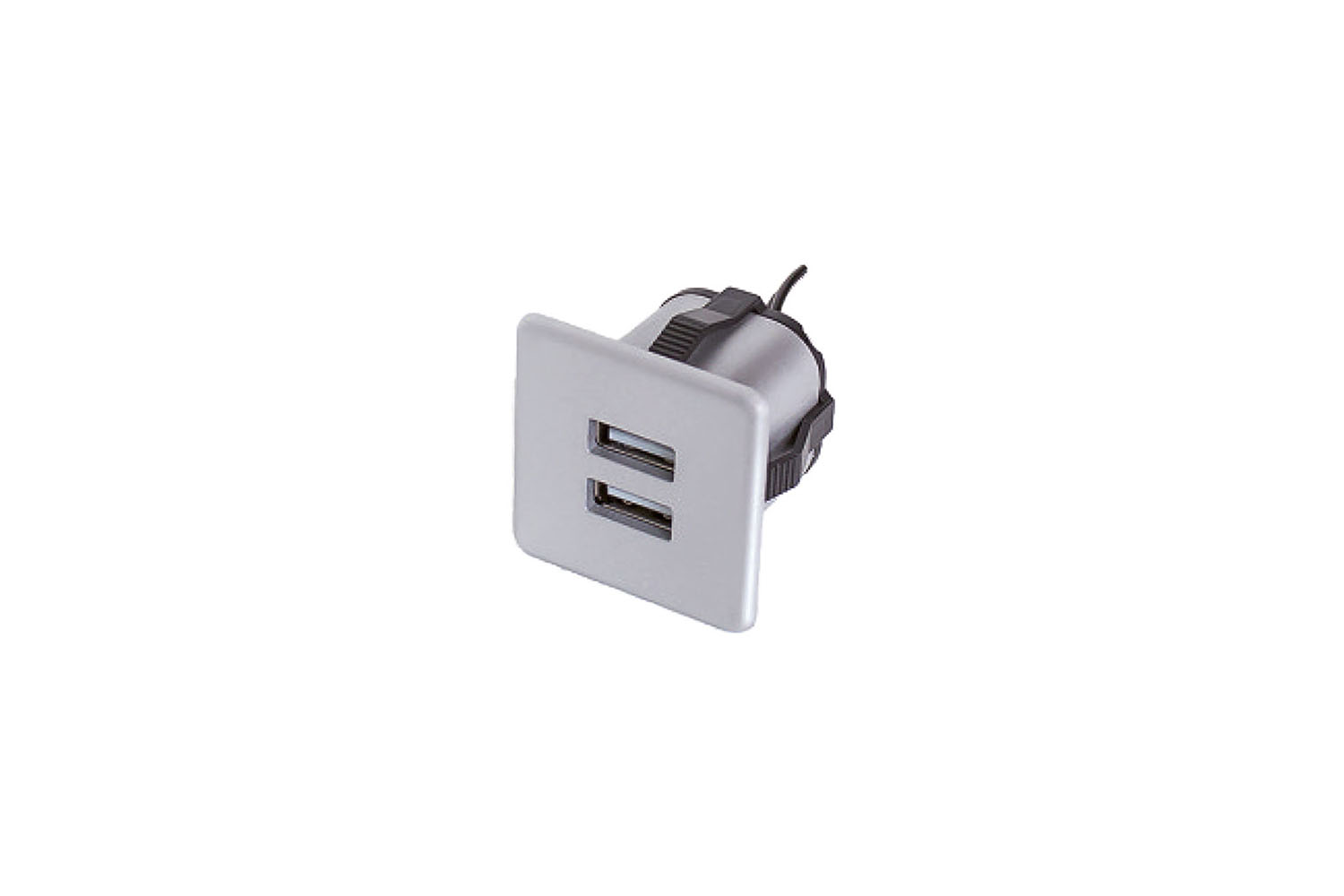 Inboor usb-oplaadstation - aluminium