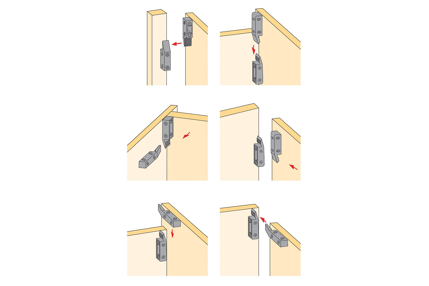 Hoekverbinder - multiclip / varioclip - kunststof zwart