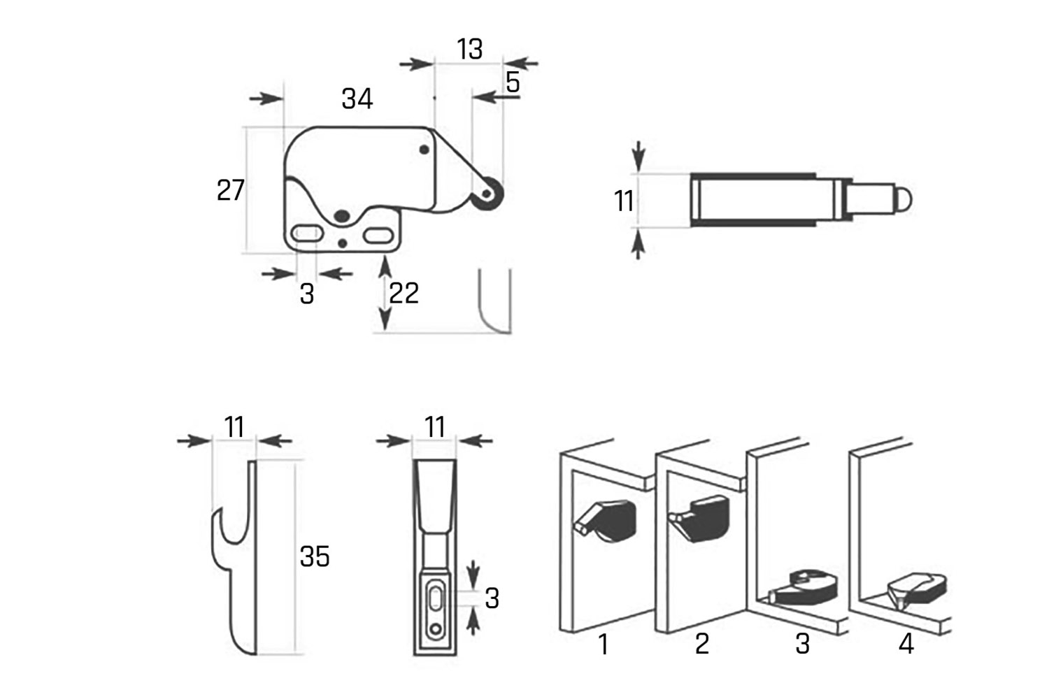 Mini latch