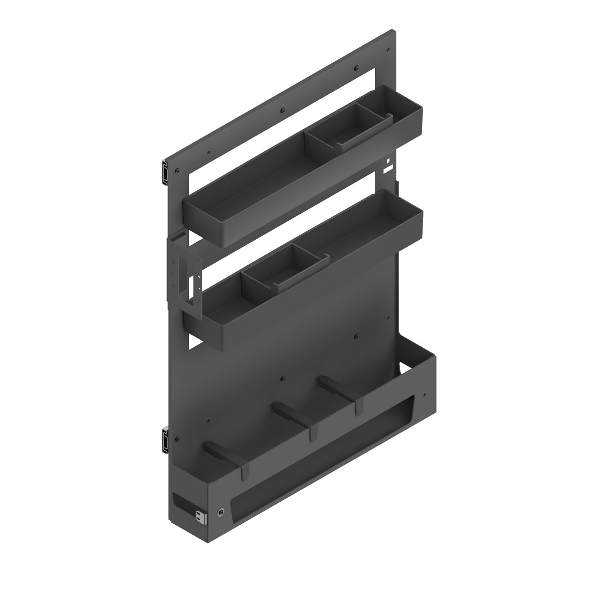 Luxe smal uittrekframe - nova flat - 3 niveaus - antraciet