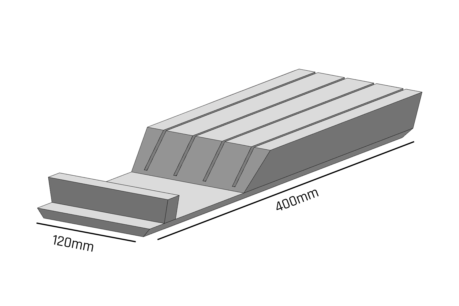 Messenhouder - hout - beuken - mat