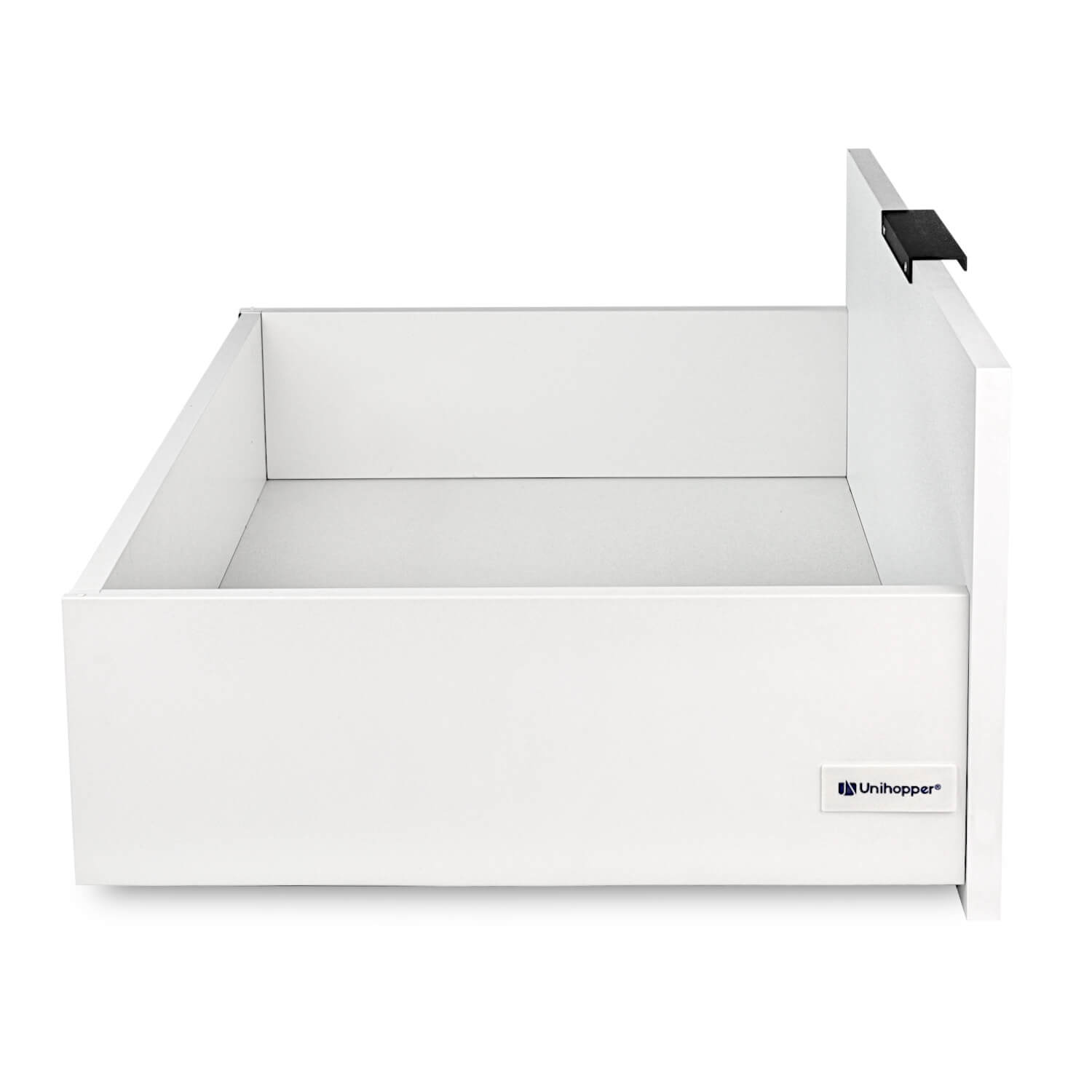 Slimbox - set voor lade h:80mm - met push-to-open - d: 270mm - mat wit