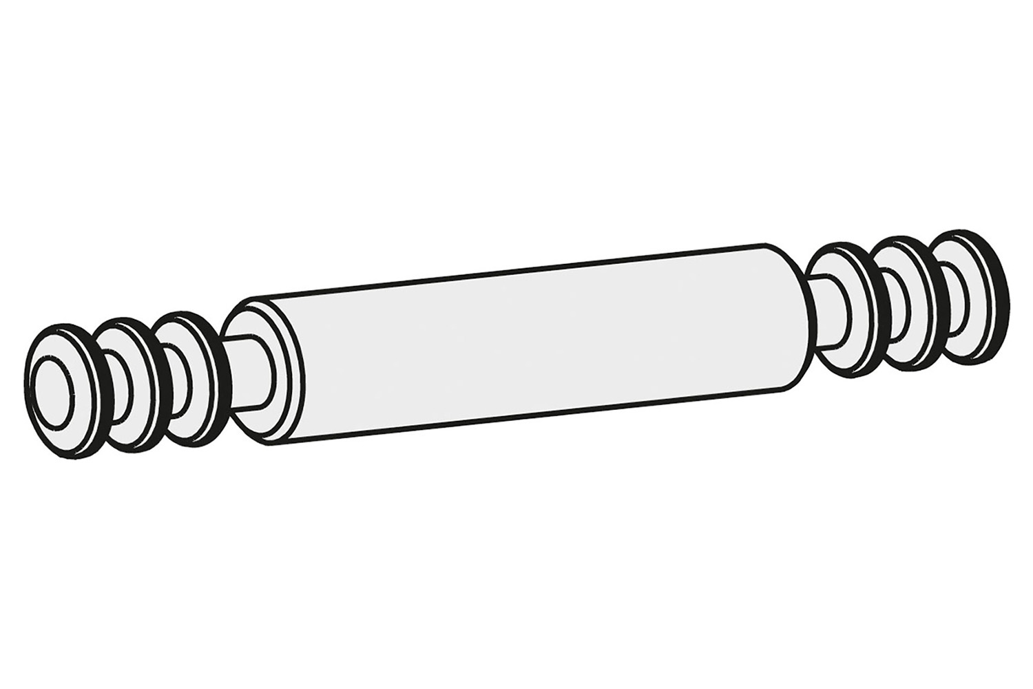 Spiraal excenter Grandes dubbele verbindingsbout - 89mm