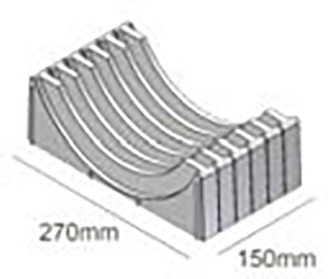 Bordenrek voor ronde borden - wit