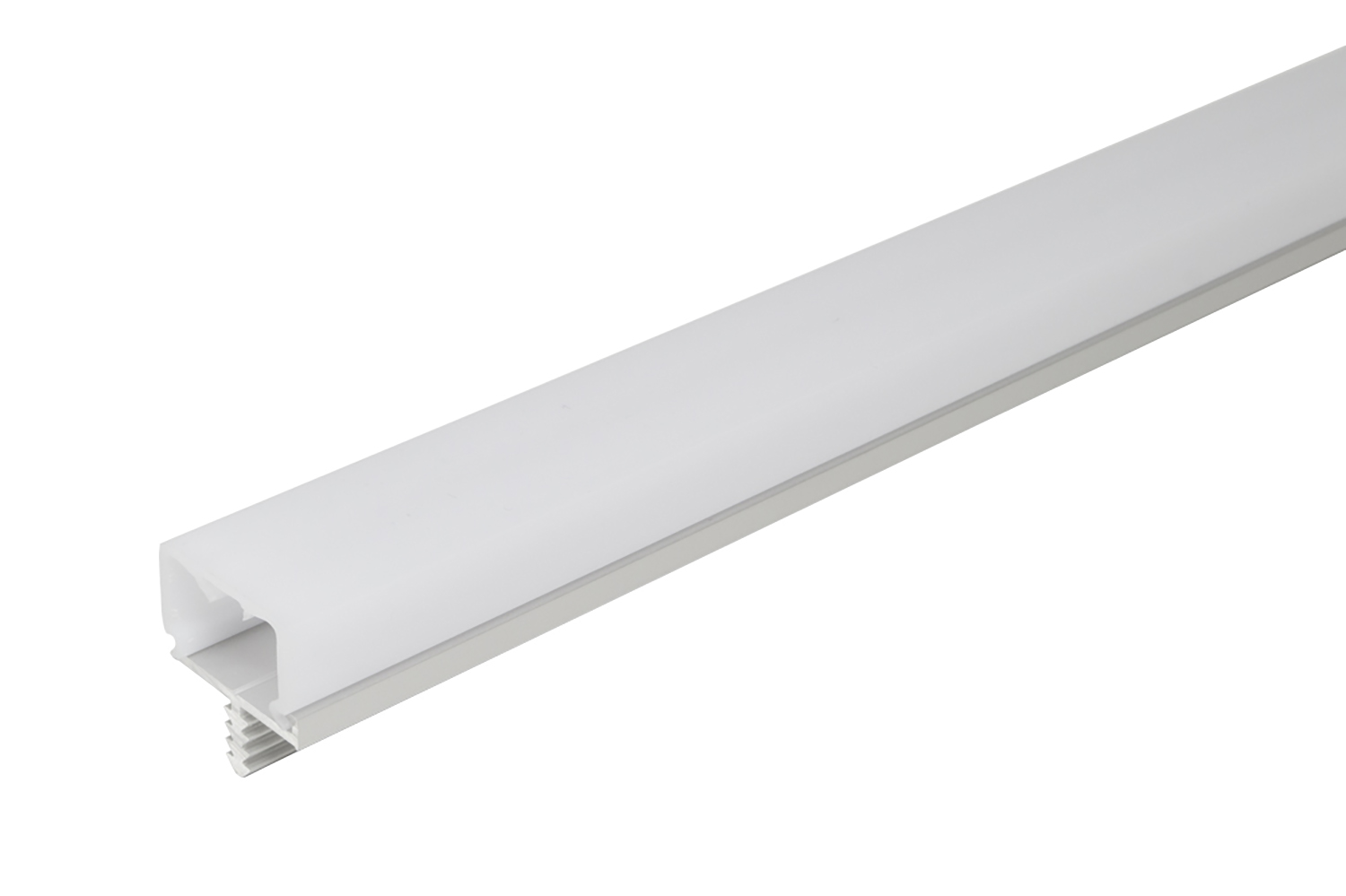 Led opbouw profiel - lagos III - rvs-look - 3000mm - incl. afdekprofiel