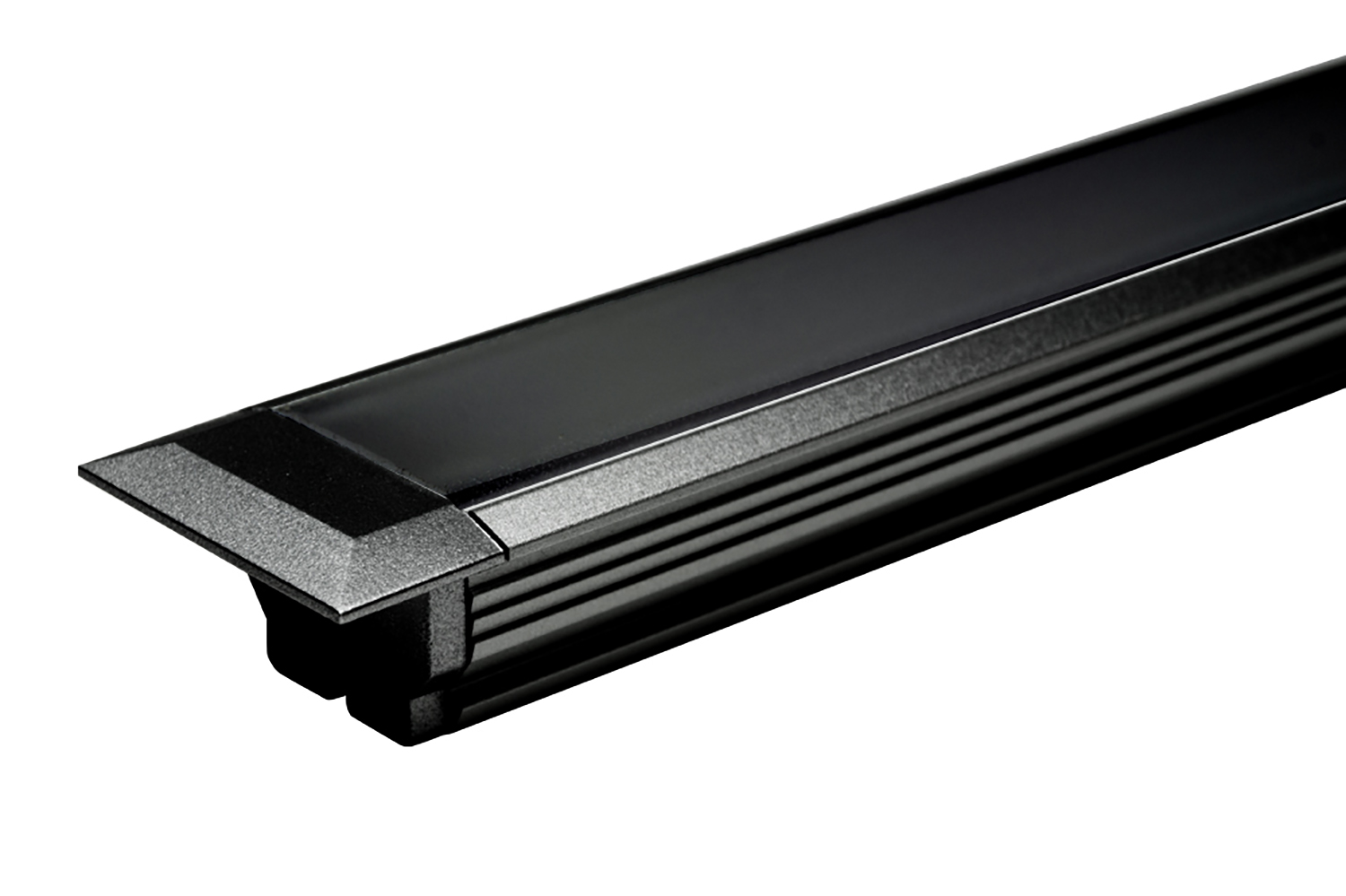 Led inbouw profiel - manila IV - zwart - 2500mm - incl. zwart afdekprofiel