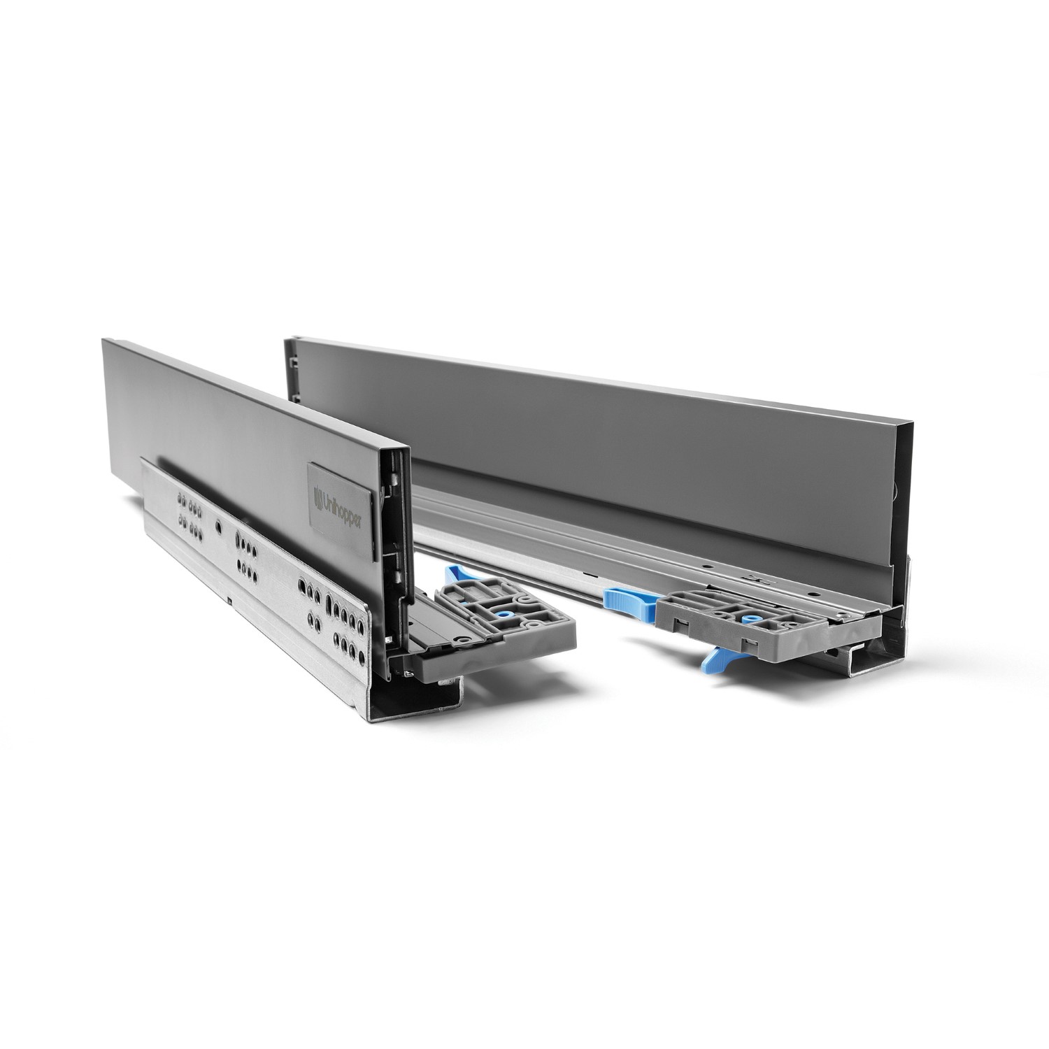 Slimbox - set voor lade h:170mm met reling - met softclose - d: 270mm - antraciet