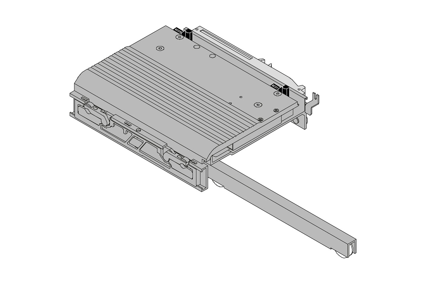 Set beslag voor linker deur - Systeem Online - tot 2540mm (2-deurs) / tot 3300mm (3-deurs) - 55kg