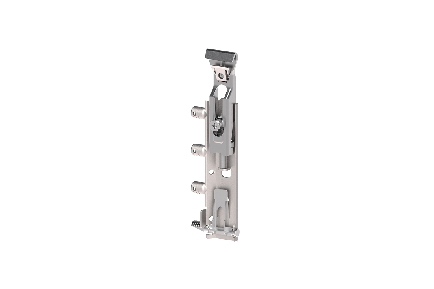 Kastophanger - traser 6 rapid - anti-tilt - met vaste duvels en onzichtbare snelmontage tandklip - rechts - 65kg