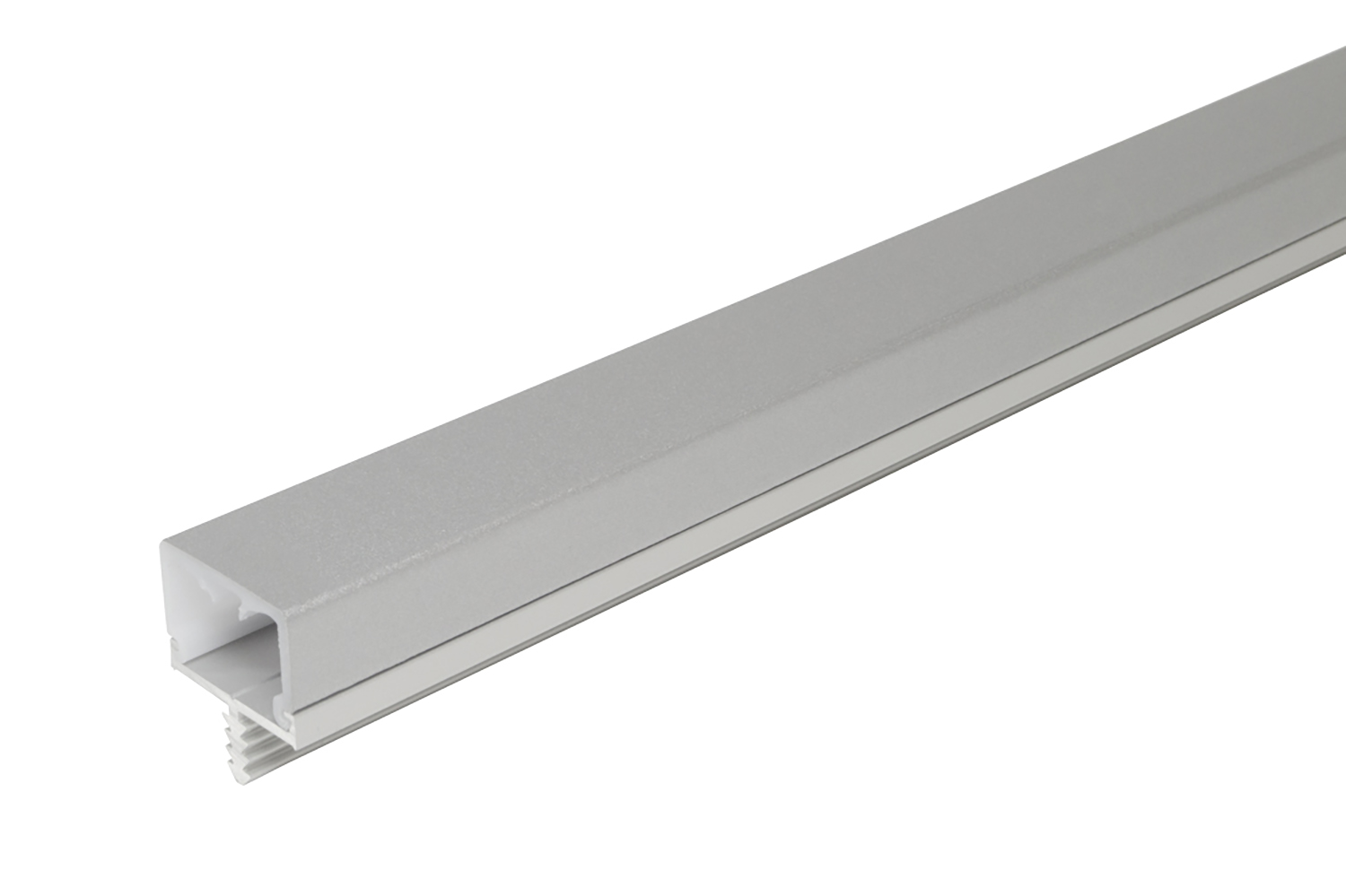 Led opbouw profiel - lagos II - rvs-look - 3000mm - incl. afdekprofiel