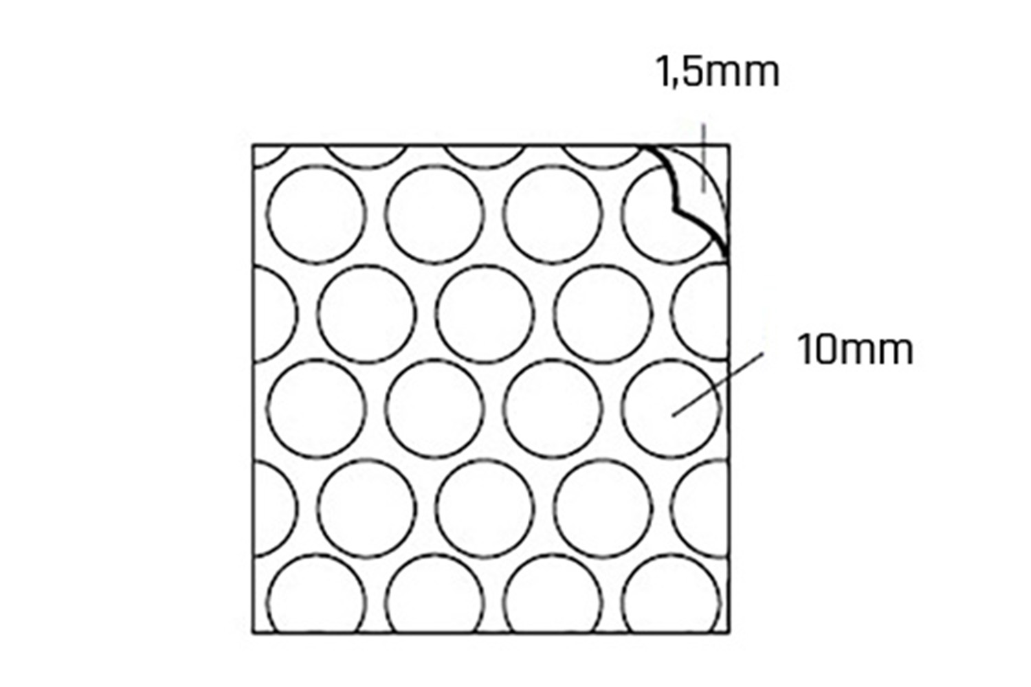 Deurbuffer - transparant - zelfklevend - Ø10 x 1.5mm - 50 st.