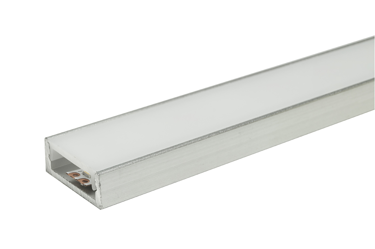 Led inbouw profiel - paris - rvs-look - 3000mm - incl. afdekprofiel