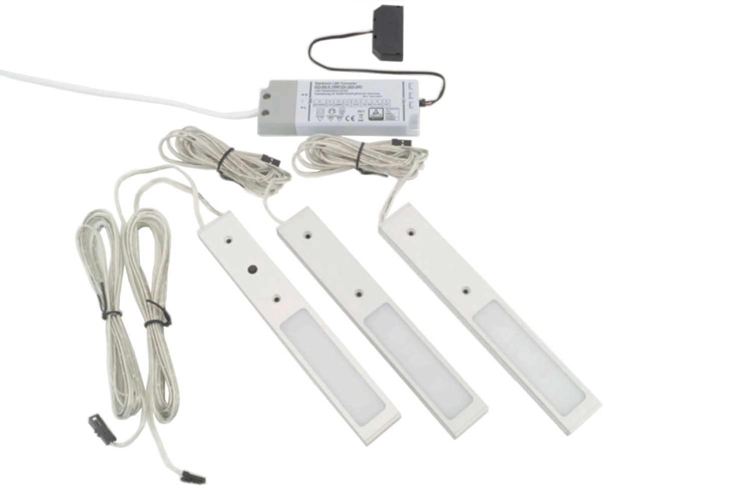 Led opbouw spot - Six III - rechthoek - aluminium - 15w - set van 3