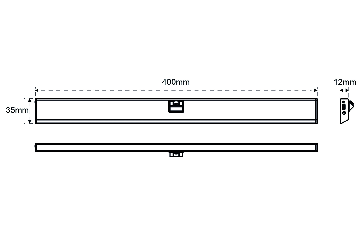 Smart linear lamp accu-led - led spot - zwart