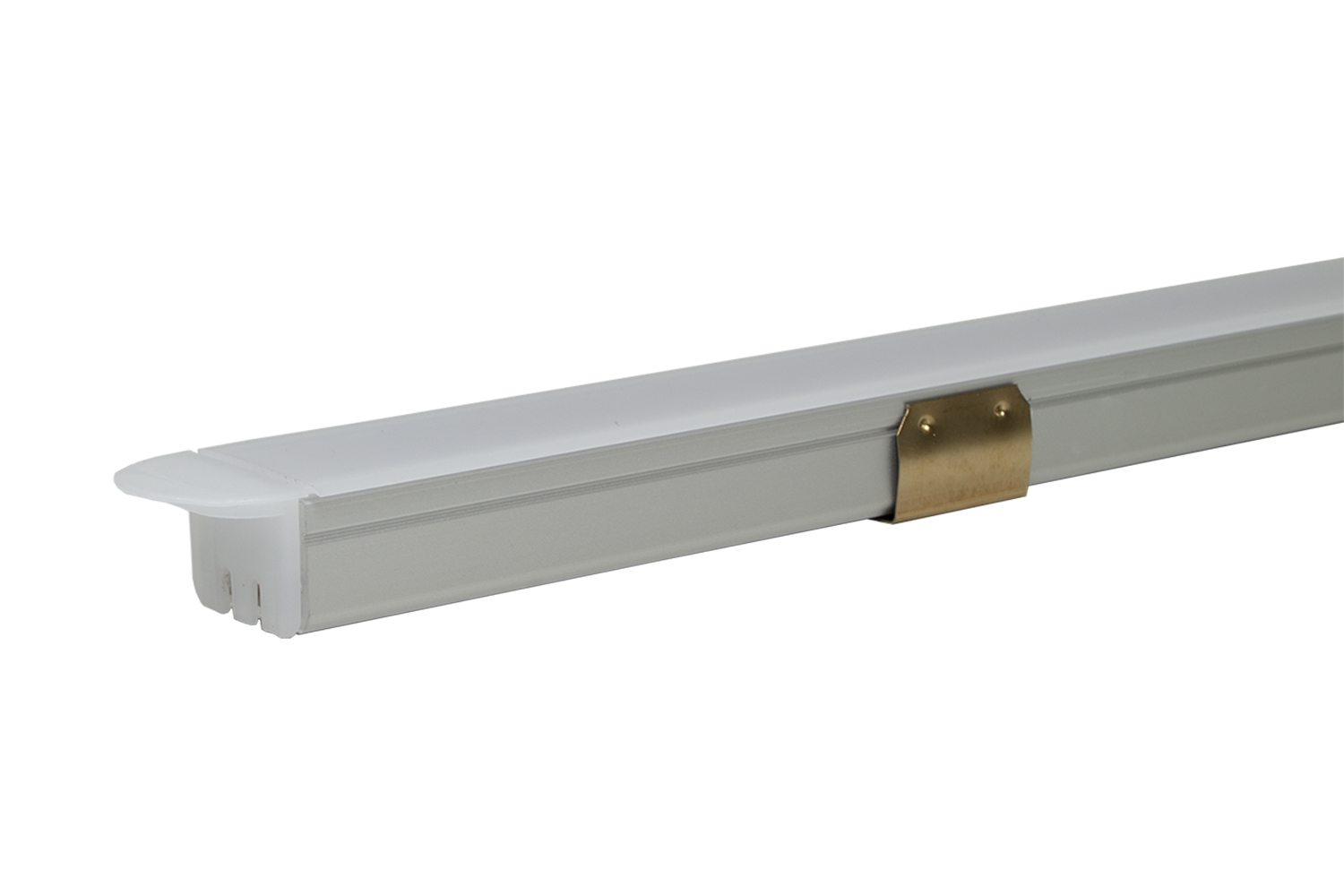 Led inbouw profiel - malindi - rvs-look - 3000mm - incl. afdekprofiel