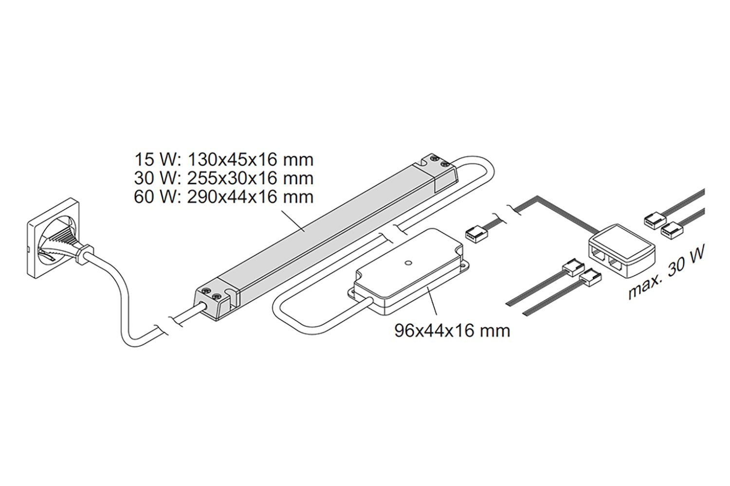 Startset RGB trafo - 24V - 60W