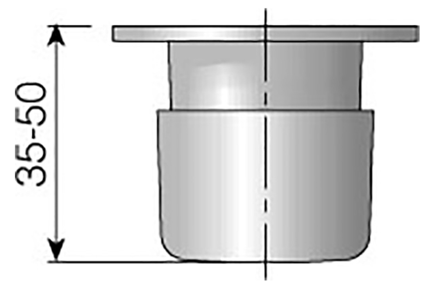 Verstelbare meubelpoten - wit - handmatige verstelling - 35-50mm