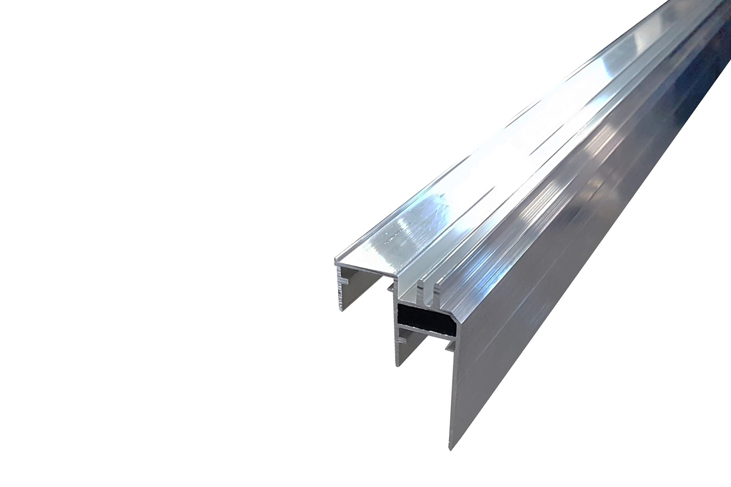 Onderrail - voor systeem 4 - 6000mm - aluminium - blank