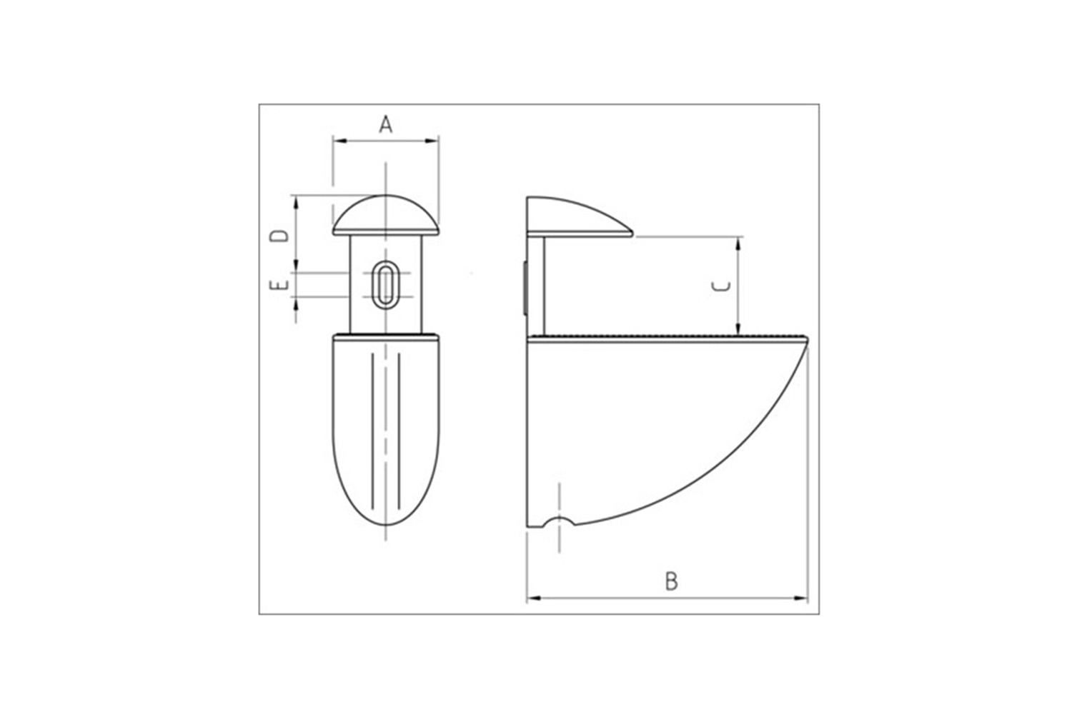 Schapdrager universeel - set van 2 - voor houtdikte vanaf 5 tot 25mm - metaal aluminium-look