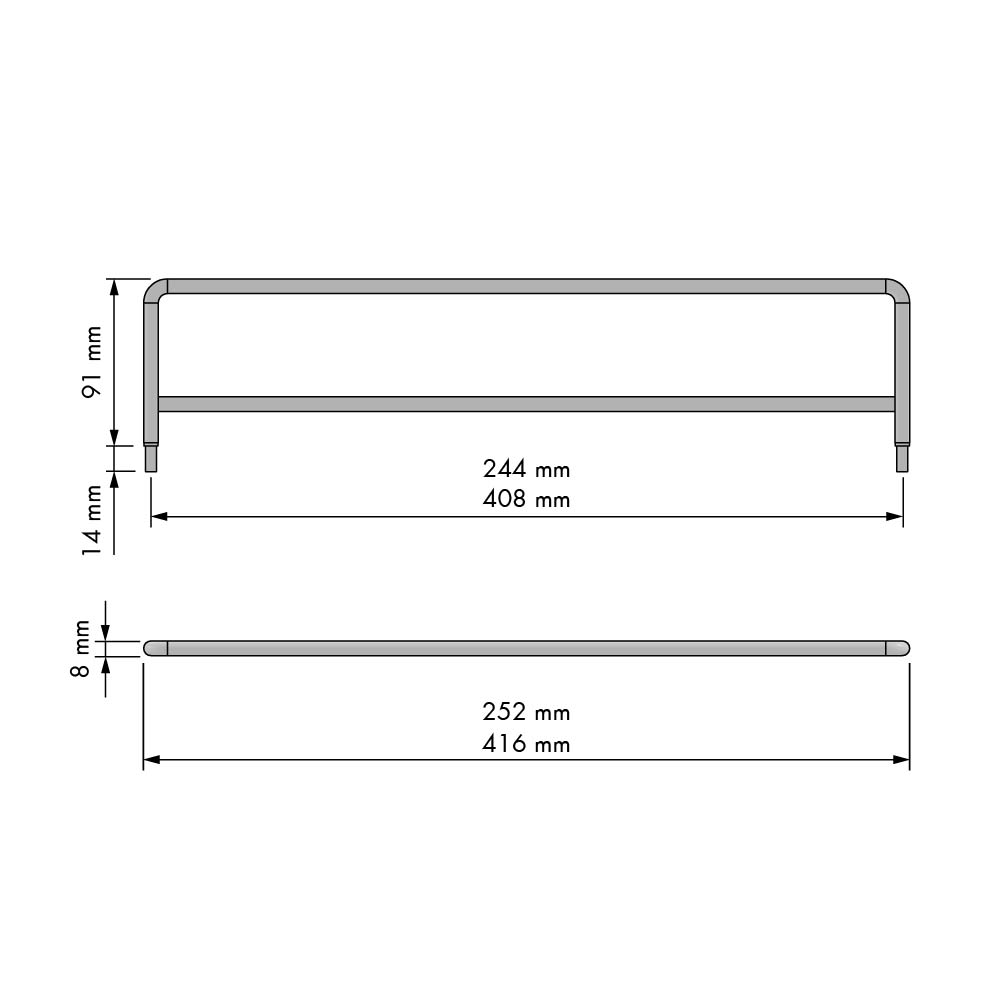 Ladeverdeler - Chic Line - 416 mm