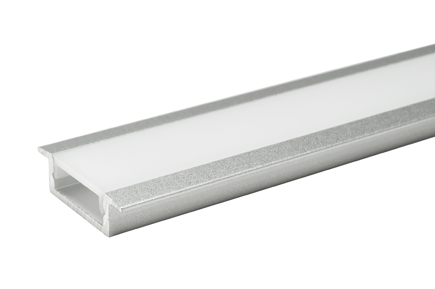 Led inbouw profiel - london - rvs-look - 3000mm - incl. afdekprofiel